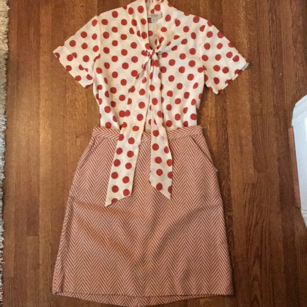 Tucker for Target herringbone chevron skirt